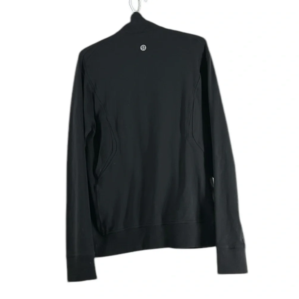 Lululemon Kung Fu Athletic Jacket Full Zip Pocket black sz m